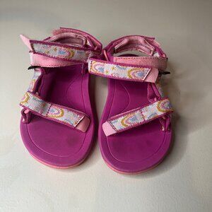 Teva Toddler Pink Purple Sandals Size 7